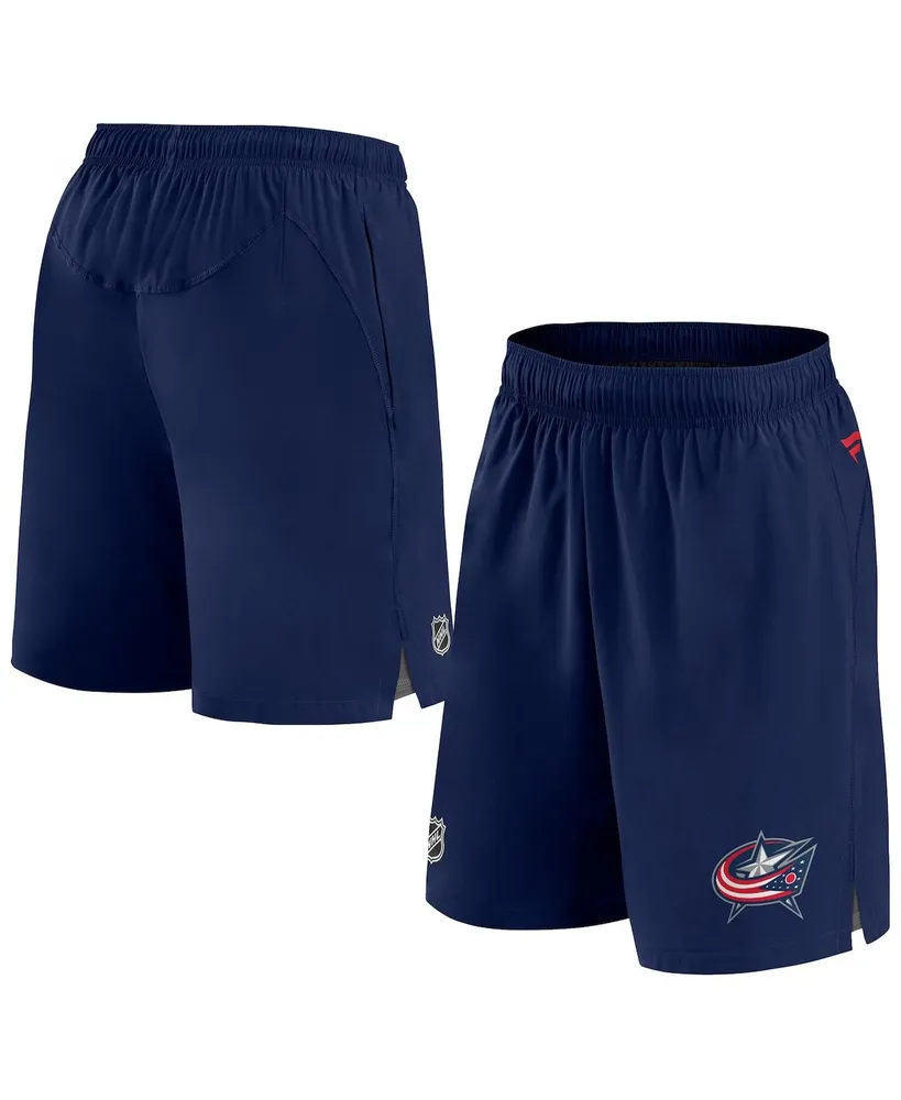 Men's Fanatics Navy Columbus Blue Jackets Authentic Pro Rink Shorts