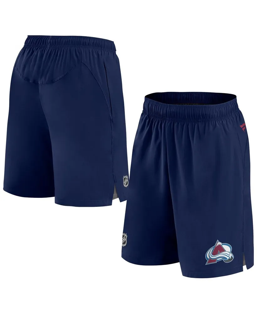 Men's Fanatics Navy Colorado Avalanche Authentic Pro Rink Shorts