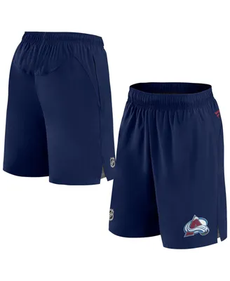 Men's Fanatics Navy Colorado Avalanche Authentic Pro Rink Shorts