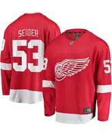 Men's Fanatics Moritz Seider Red Detroit Wings Home Breakaway Player Jersey