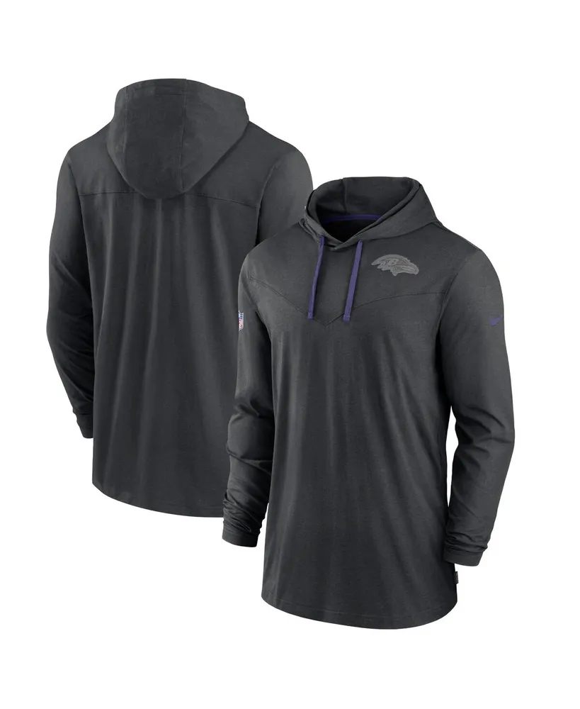 Men's Nike Black Baltimore Ravens RFLCTV Chevron Pullover Hoodie