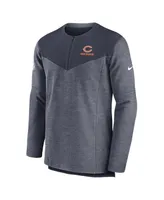 Men's Nike Navy Chicago Bears Sideline Lockup Performance Quarter-zip Jacket