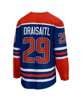 Men's Fanatics Leon Draisaitl Royal Edmonton Oilers Home Premier Breakaway Player Jersey