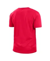 Men's New Era Red Kansas City Chiefs 2022 Sideline Ink Dye T-shirt