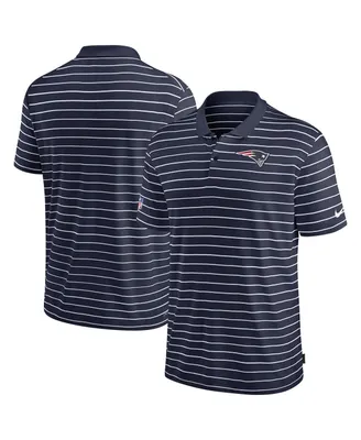 Men's Nike Navy New England Patriots Sideline Lock Up Victory Performance Polo Shirt