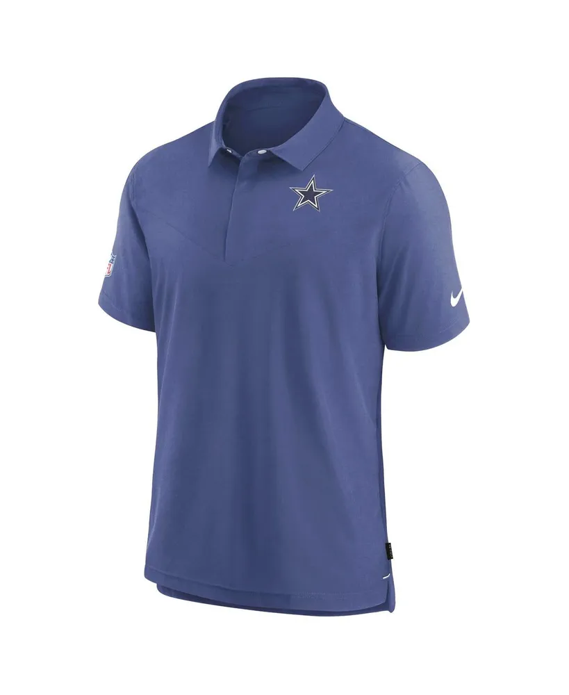 Men's Nike Navy Dallas Cowboys Sideline Lockup Performance Polo Shirt