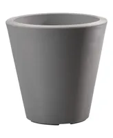 Crescent Garden Madison Planter DoubleWalled Plant Pot 14" Slate