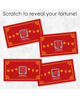 Big Dot of Happiness 2024 Year of the Dragon - Lunar New Year Game Scratch Off Fortune Cards 22 Count