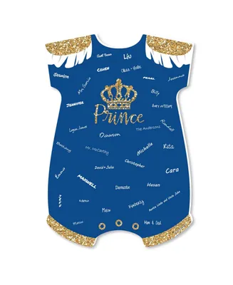 Royal Prince Charming - Baby Bodysuit Guest Book Alternative - Signature Mat