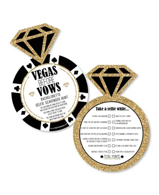 Vegas Before Vows Selfie Scavenger Hunt Las Vegas Bachelorette Party Game 12 Ct
