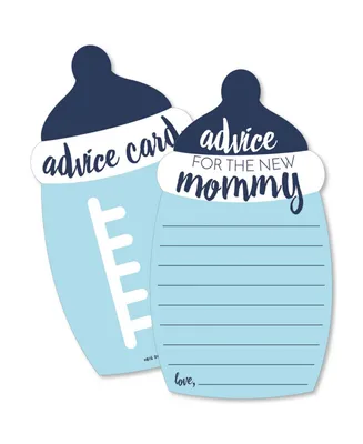 Baby Boy - Blue Bottle Baby Shower Advice Cards - Set of 20