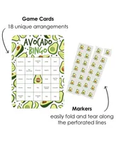 Hello Avocado - Bingo Cards and Markers - Fiesta Party Bingo Game - Set of 18