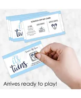 It's Twin Boys - Blue Twins Baby Shower Game Scratch Off Cards - 22 Count