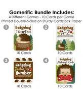 Forest Hedgehogs - 4 Birthday Party Games - 10 Cards Each - Gamerific Bundle