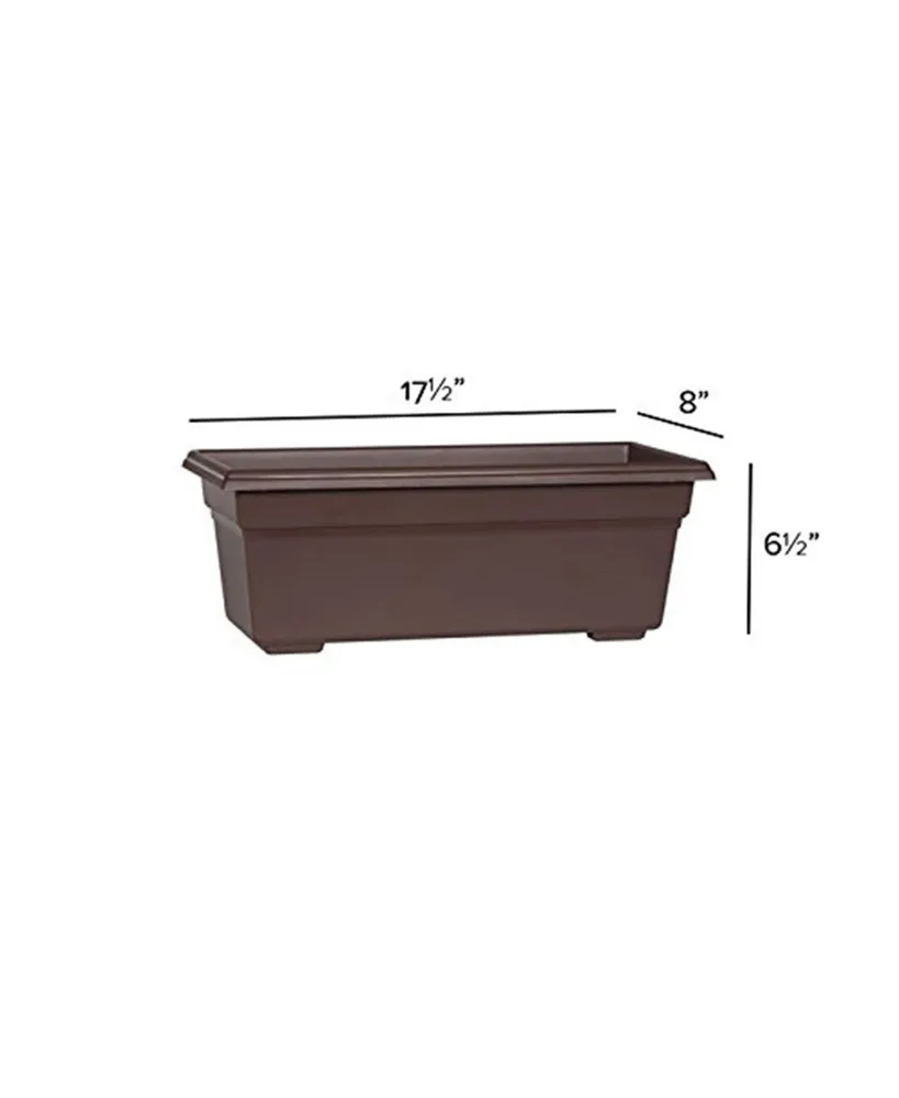Novelty (#16193) Countryside Flower Box Planter, Brown 18"