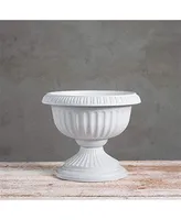 Novelty Poly Grecian Urn, Flower Pot/Planter, Plastic, Stone Color, 18"
