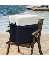 Arden Selections Acrylic Foam Chair Cushion 20In x 20In Navy