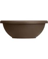 Hc Companies Inc Garden Bowl Flower Pot Planter Chocolate Brown 18in