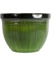 Gardener Select Madison Planter Green Drip 15"