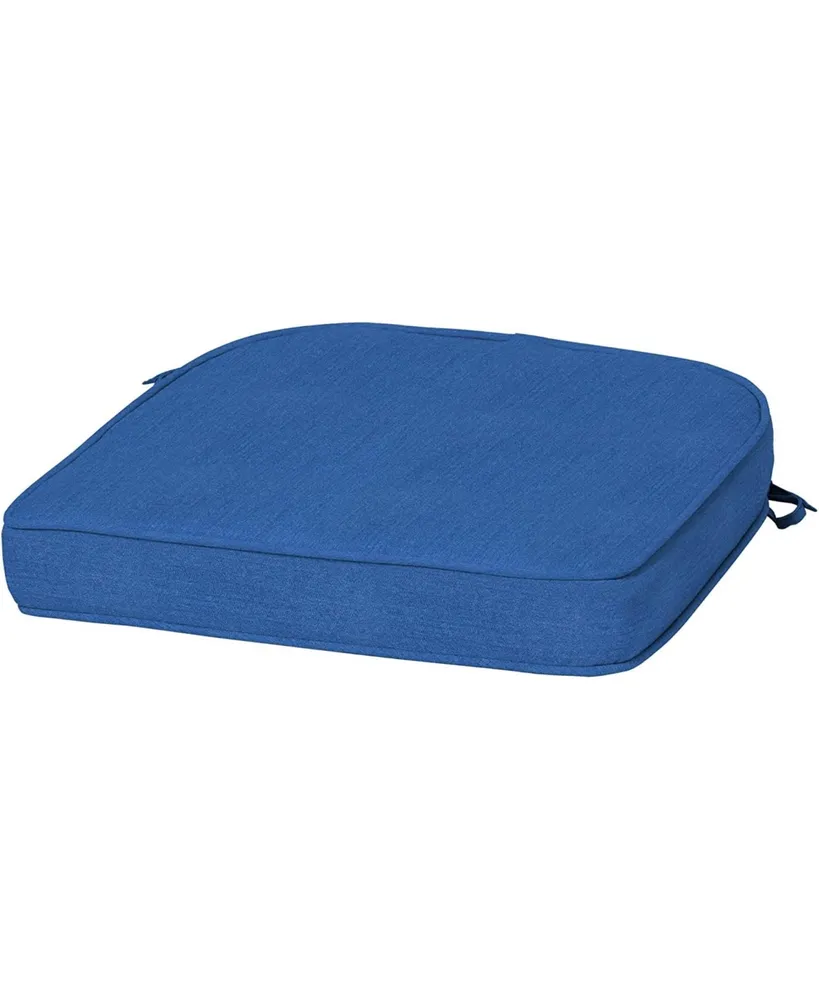 Arden Selections ProFoam EverTru Rounded Back Patio Cushion Blue