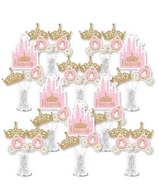 Little Princess Crown - Centerpiece Sticks - Showstopper Table Toppers 35 Pieces