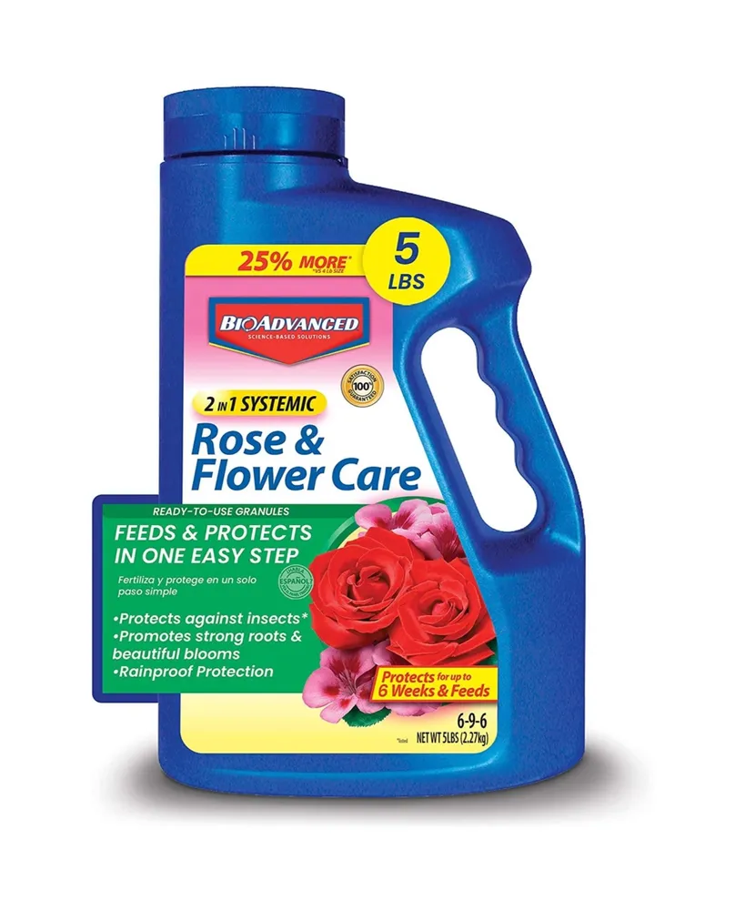 BioAdvanced 2-in-1 Systemic Rose and Flower Rtu Granules, 5LB Bottle