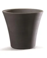 Garden Elements Pamploma Plastic Planter Cappuccino Color 12 Inches