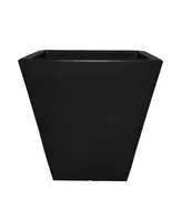 Tusco Products CT22BK Cosmopolitan Planter Square Black, 22 Inch