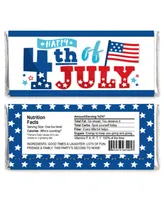 Firecracker 4th of July - Candy Bar Wrapper Party Favors - 24 Ct