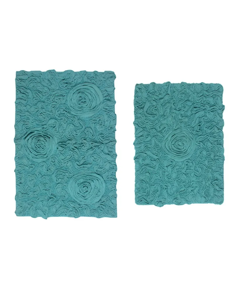 Home Weavers Bell Flower -Pc. Bath Rug Set