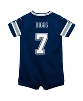 Infant Boys and Girls Nike Trevon Diggs Navy Dallas Cowboys Game Romper Jersey