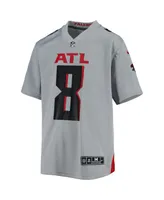 Big Boys Nike Kyle Pitts Gray Atlanta Falcons Inverted Game Jersey
