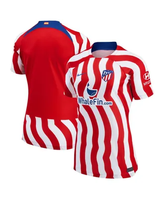 Women's Nike Red, White Atletico de Madrid 2022/23 Home Breathe Stadium Replica Blank Jersey