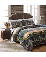 Greenland Home Fashions Black Bear Lodge Quilt Set