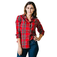 Hope & Henry Women's Poplin Classic Fit Shirt