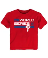 Toddler Boys and Girls Nike Red Philadelphia Phillies 2022 World Series Authentic Collection Dugout T-shirt