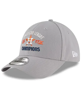 Men's New Era Gray Houston Astros 2022 American League Champions 9FORTY Adjustable Hat