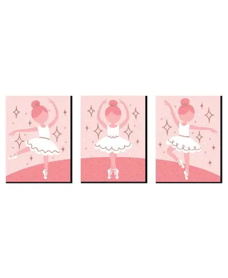 Tutu Cute Ballerina - Ballet Wall Art Room Decor - 7.5 x 10 inches - 3 Prints