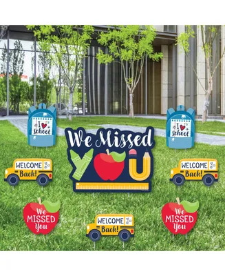 We Missed You - Lawn Decor - Back to School Classroom Yard Signs - Set of 8