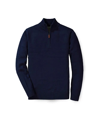 Hope & Henry Men's Half Zip Pullover Sweater in Organic Cotton