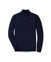 Hope & Henry Men's Half Zip Pullover Sweater in Organic Cotton