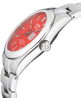 Gevril Men's West Village Swiss Automatic Silver-Tone Stainless Steel Bracelet Watch 40mm