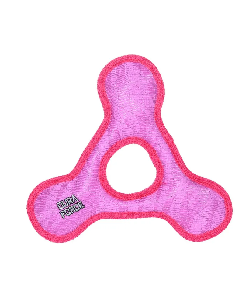 DuraForce TriangleRing Tiger Pink-Pink, Dog Toy