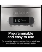 Proctor Silex Faster Brewing Front Fill Programmable Coffee Maker - 43687