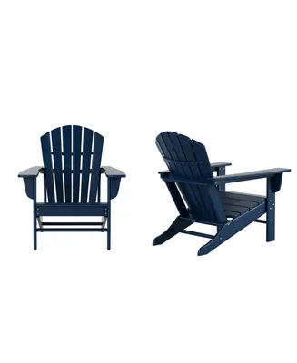 WestinTrends All-Weather Contoured Outdoor Poly Adirondack Chair (Set of 2)