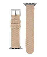 WITHit Tan Woven Perlon Band designed for Apple Watch 42mm (Series 1-3 only) & 44/45/46/49mm (Ultra & Ultra 2)