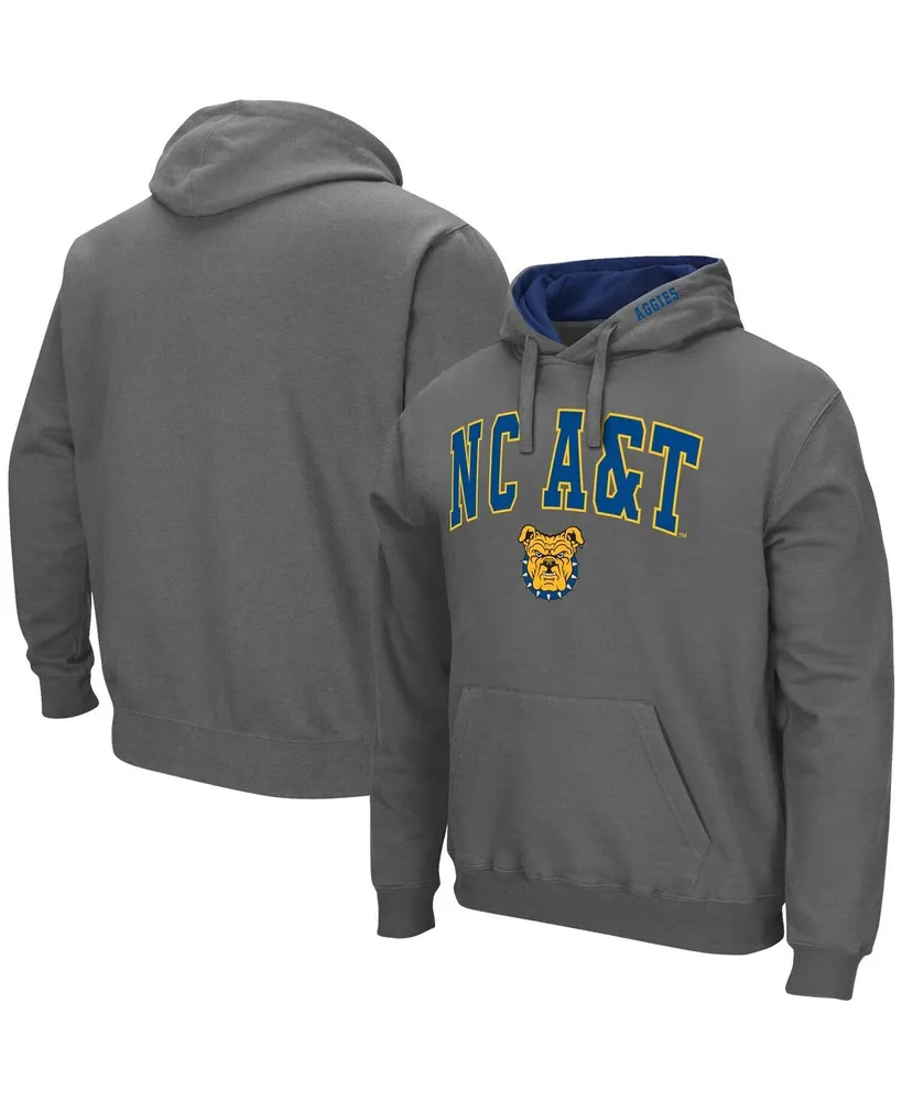 Men's Colosseum North Carolina A&T Aggies Arch & Logo Pullover Hoodie