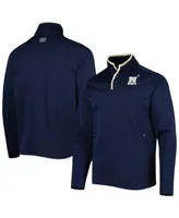 Men's Colosseum Navy Midshipmen Rebound Quarter-Snap Jacket