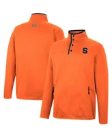 Men's Colosseum Orange Syracuse Rebound Quarter-Snap Jacket