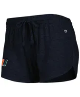 Women's Colosseum Heather Black Miami Hurricanes Simone Core Shorts